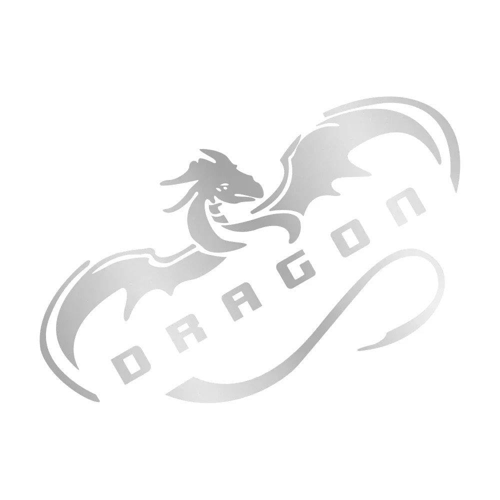Dragon Wings Car Stickers Auto Vinyl Film Decals for Car Bumper Windows Motorcycle Laptop(Matt Silver,4pcs)