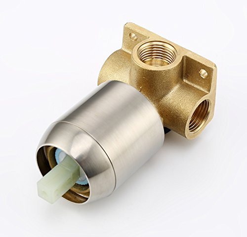 Sumerain Shower Faucet Brushed Nickel,Single Handle Solid Brass Rough-In Valve With Shower Arm And Showerhead #TOP4