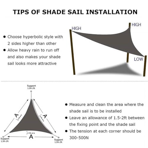 Voile d'ombrage imperméable pour abriter votre jardin du soleil - 8