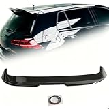 Gaofeiltf Glossy Black Os Style Rear Window Roof Spoiler Wing Visor Abs Compatible With Vw Mk7 Mk7.5 Gti/R 2014-2020, No Drilling Vehicle Styling Part