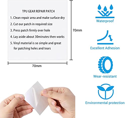 10 Pcs Pvc Inflatable Patch Repair Kit Self-Adhesive Pool Patch Repair Patches Kit Air Mattresses Pool Patch Repair Tool For Inflatable Toys Swimming Pools Ring Inflatable Boats（Yellow Background） #TOP1