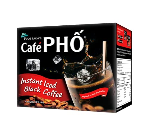 Cafe Pho Vietnamese Instant Coffee Mix, Café Instantáneo Vietnamita, Pack de 9 Sobres, Caja de 4 miniatura 3