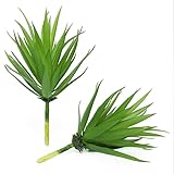Suculentas artificiales realistas, yuca sintética, plantas de agave y gladiolo, sin mantenimiento, flores de plástico, plantas sin agua para vegetación de baño, vegetación para decoración del hogar y