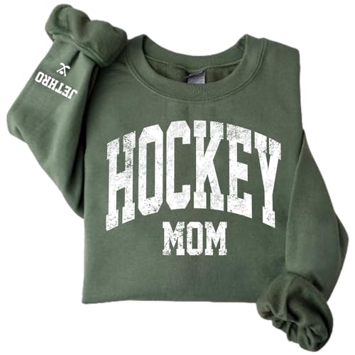Personalized Hockey Mom Shirt, Custom Sport Mom Shirt, Shirt for Hockey Mom Lover, Gift for Mom, Support Hockey Match Outfit 2