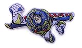 Cool Buzz Space Ranger-Inspired Embroidered Iron on Patch, 4' x 2.2'