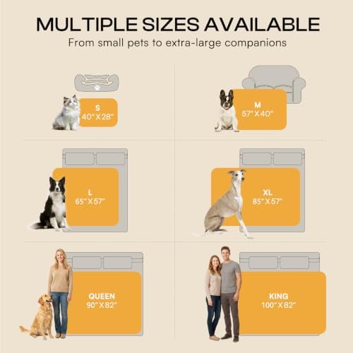 Luciphia Waterproof Blanket for Dog, Washable Reversible Fleece Pet Throw - 5