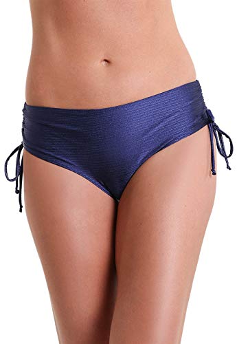 Calcinha Biquíni Avulso Amarração Lateral Marrakesh - Azul Marinho - P