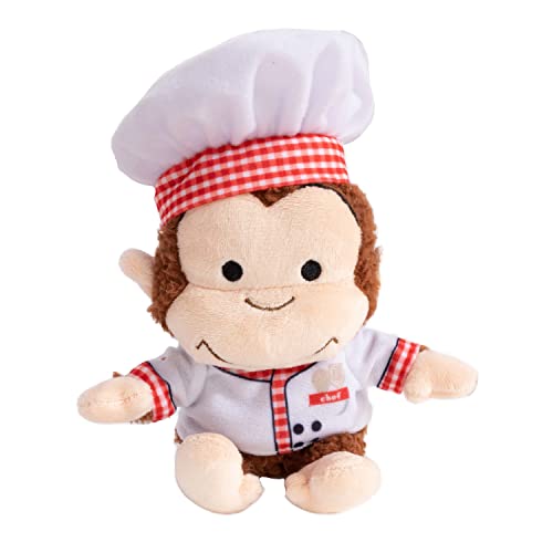 Kids Preferred Curious George Cuteeze Monkey Stuffed Animal Plush Cooking Chef Toys Soft Cuddle Plushie Gifts For Baby And Toddler Boys And Girls - 7 Inches #TOP28