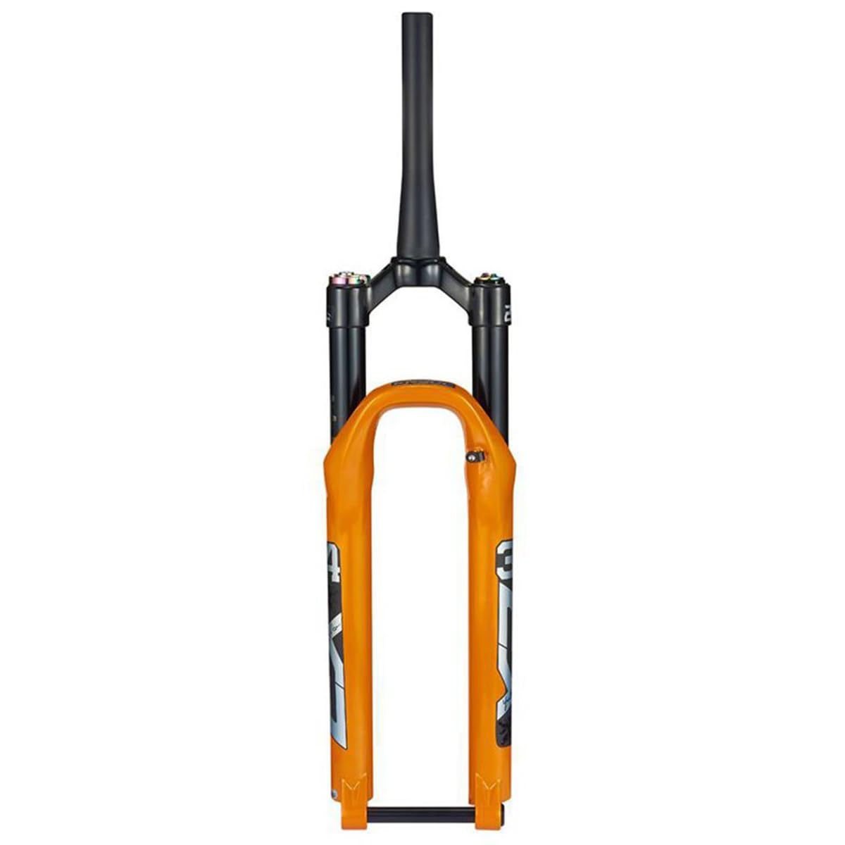 Horquilla de suspensión para Bicicleta de 26, 27,5 y 29 Pulgadas con Ajuste de amortiguación, Tubo de dirección cónico sin Rosca de 1-1/2", Horquilla Delantera para Bicicleta de m