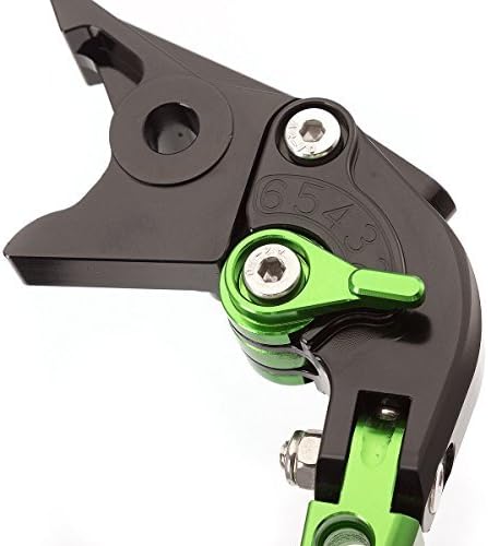 Miniatura 11 de FXCNC Billet Folding Extendable Adjustable Brake Clutch Levers Compatible with Raptor YFM660 01-04, TTR125L/LE/LW 00-16, Banshee 350 02-06
