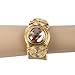 Florate Gold Color Arm Cuff Big Crystal Bracelet for Women Thick Wide Chunky Statement Non Tarnish Wire Wrist Wrap Fashion Bangle (BTX310-champagne gold)