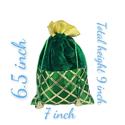 LOVENSPIRE 10 PCs Bulk Saree Blouse Piece Unstitched Varalakshmi Blouses Navratri Teej Thamboolam Sari Blouse with Bindi4