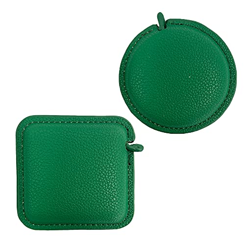 テープメジャー 2mメジャー 巻尺 tape measure まきじゃく インチ センチ 200cm/79inch PUレザー製 自動巻き取りメジャー 裁縫メジャー 巻尺