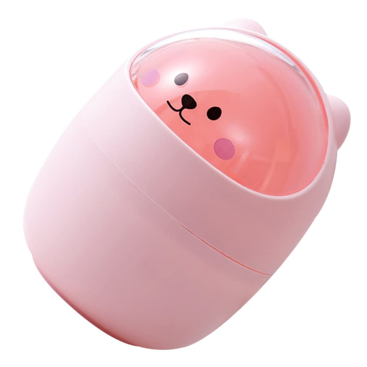 Eco-Friendly Bear Trash Can Desk Bin Shake Lid Mini Garbage Can Desktop Storage Bin
