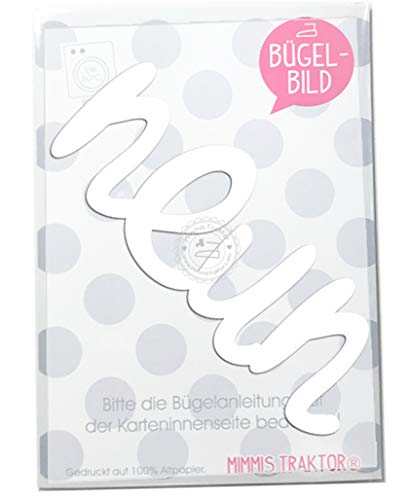 Bügelbild Geburtstag! Schriftzug zum Aufbügeln Kinder Erwachsene Applikationen Bügelsticker Cover