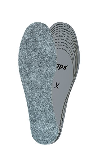 Kaps Semelles Intérieures Chaussures pour Homme et Femme en Feutre, Semelles Antidérapantes et Isolantes, Taille Ajustable à Découper