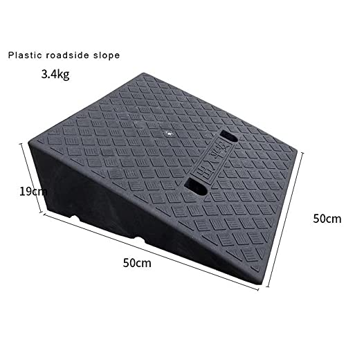 Rampa umbral para silla de ruedas, 50x50x19 cm negra miniatura 7