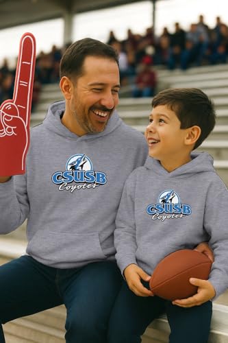 NCAA Officially Licensed Apparel Cal State San Bernardino Coyotes CSUSB Logo Youth Hoodie Cal07HK Gray Small3
