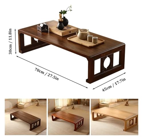 Table basse japonaise pliante gain de place pour optimiser les petits balcons et studios - 4