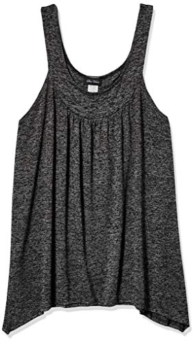 Image of Star Vixen Women's Plus-Size Sleeveless Hi-Low Swing Hem Sweater Knit Top
