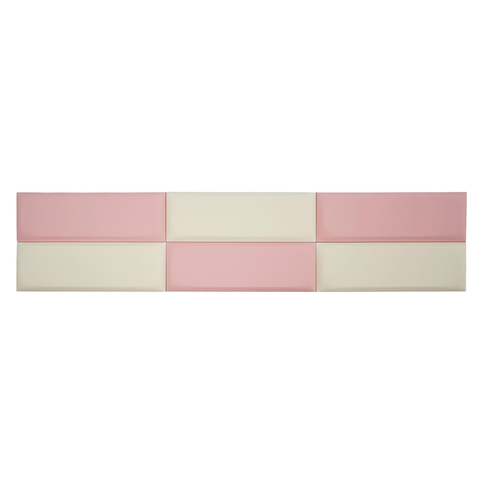 Lot de 6 coussins muraux rembourrés pour chambre d'enfant - 60 x 20 cm