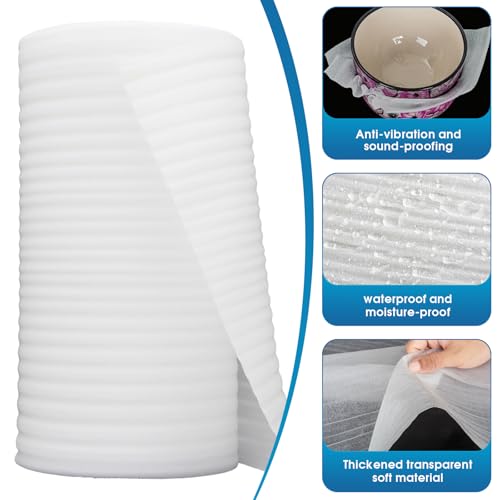 CHRI Verpackungsschaum Rolle 30cm x 10m Verpackungsmaterial Luftpolsterfolie Umzugsmaterial Schaumfolie für Umzug Geschirr Lagerung