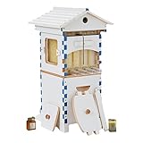 Flow Hive Bienenstock-Starterset, komplettes Rahmen-Bienenkästchen mit Sichtfenster und Honigauslauf, Bienenstock, Holzbienenhaus for Gartenbestäuber