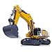 wheelfun 1/14 LESU RC Hydraulic Excavator Aoue 9150 Remote Control Heavy Backhoe Shovel Smoke Unit Motor Servo ESC Light Sound System(Yellow)