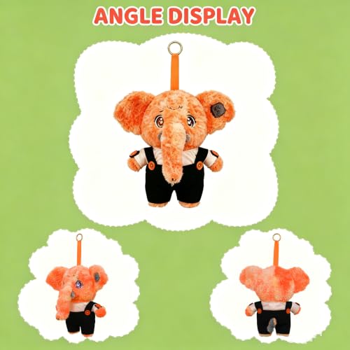 CGIILS DIY Plush Elephant Doll with Removable Changeable Outfit, 9.8 Inch Ultra-Soft Stuffed Animal Dress-Up Toy for Kids, Room Decor Collectible Gift — view 5