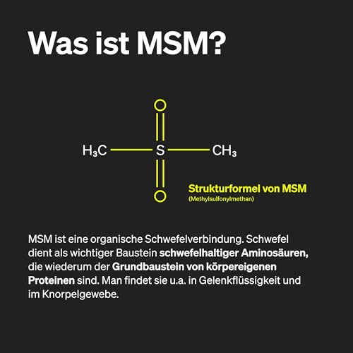 natural elements MSM Kapseln - 365 vegane Kapseln - Laborgeprüfte 1600mg Methylsulfonylmethan (MSM) Pulver pro Tagesdosis - Ohne Magnesiumstearat, hochdosiert und in Deutschland produziert