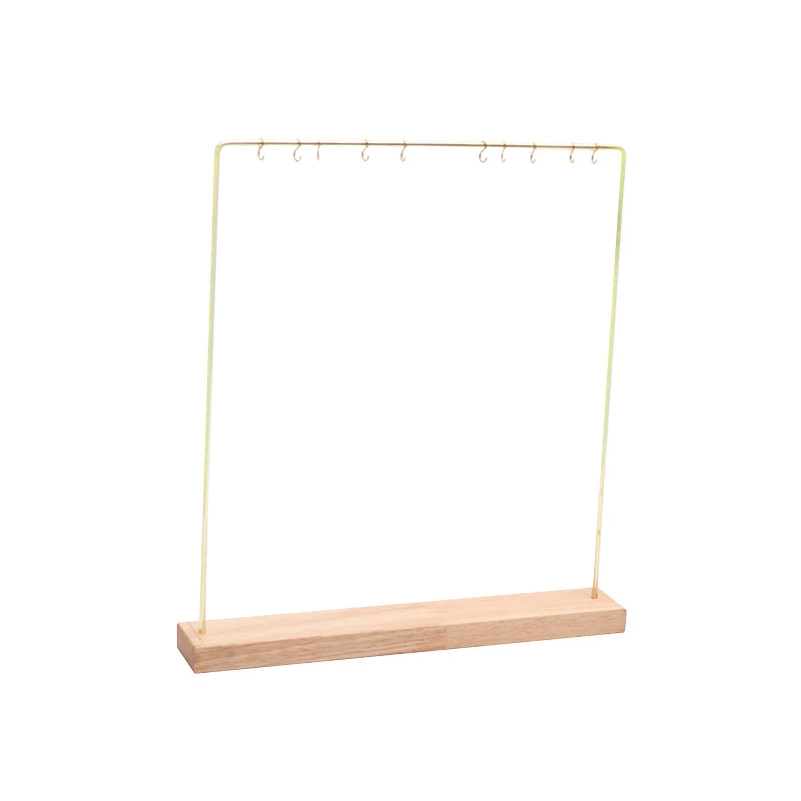 TWISAXC Wood Jewelry Organizer Necklace Holder Display Jewelry Holder Easy Access Durable Display Stand Showcase Earrings Watches Rings Vanity