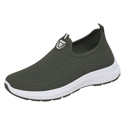 Scarpe da donna estive comode a buon mercato scarpe da ginnastica basse piatte sport running jogging traspirante ragazza tennis sneakers maglia calzino, Z verde, 40 EU