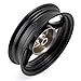 Minho MT2.15x10 Steel Rear Drum Brake Wheel Hub 10 Inch Compatible with Chinese GY6 50cc 4-stroke Engine Scooter Mopeds Taotao 50cc Sunl 50cc,Black Finish,5-spoke Wheel Rim