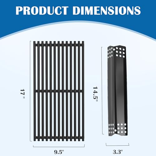 Image of SafBbcue Grill Replacement Parts for Expert Grill 6 Burner 720-0969 720-0969GB 720-0969GA 720-0969G, Grill Cooking Grates and Heat Plates for Nexgrill 5 Burner 720-0882A 720-0882AE Replacement Parts