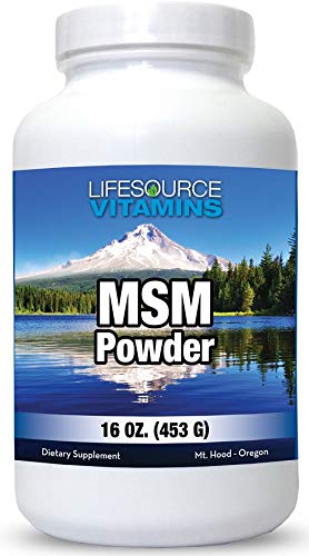 LifeSource Vitamins MSM Powder - 16 oz - Pure and Clean - 226 Servings - 2,000 mg Per Serving