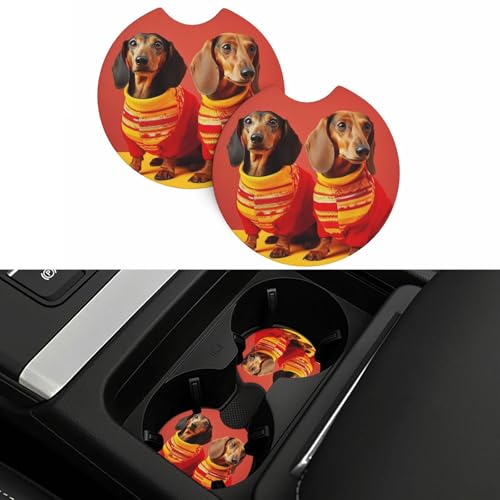 Portavasos para carro 2 piezas antideslizante negro miniatura 5