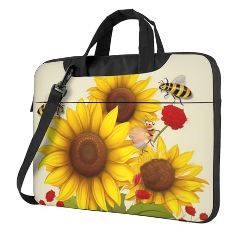 Sac pc portable tournesols anti-choc pour homme et femme
