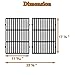 7638 Spirit Grill Replacement Parts for Weber Grill Grates Spirit 300 Series E310 E-315 S-315 E-330 E330 E315 S315 Spirit II E-310 2 E-310 Gas Grill Parts Genesis Silver B 1000 Cooking Grates 2 Pcs