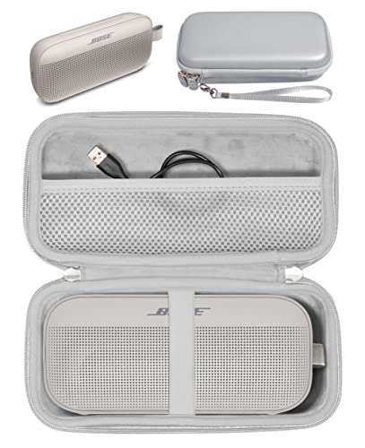CaseSack Case for Bose New SoundLink Flex (2nd Gen)/Bose SoundLink Flex Bluetooth Portable Speaker(Smoke White)