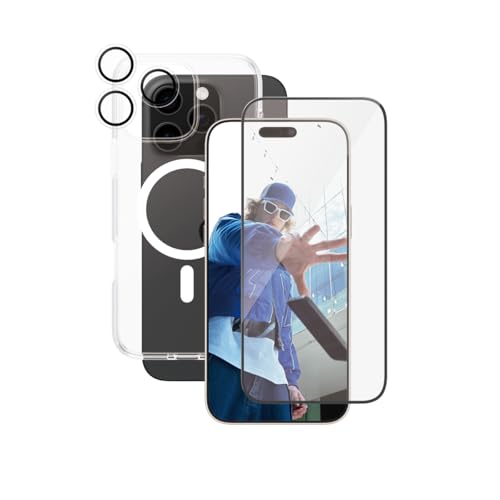 Protection complète à 360° PanzerGlass CARE iPhone 16 Pro Max coque antichoc transparente MagSafe