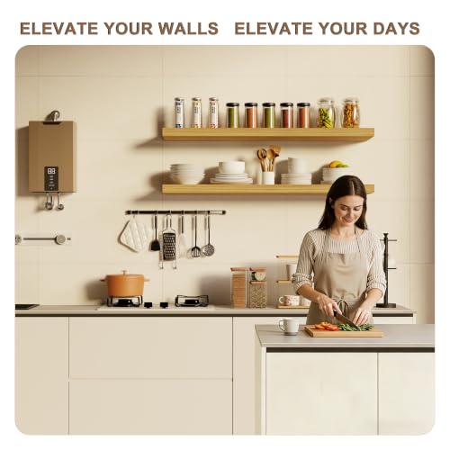 Image of 36in Floating Shelves, 2-Pack 12in Deep Wall Shelf