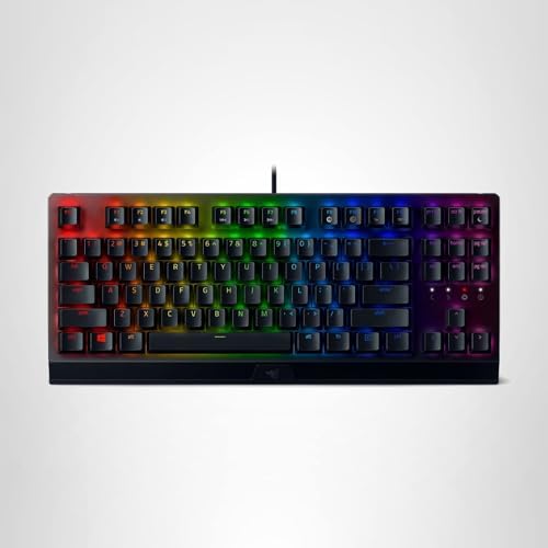 Razer BlackWidow V3 Tenkeyless TKL Mechanical Gaming Keyboard: Green Mechanical Switches - Tactile & Clicky - Chroma RGB Lighting - Compact Form Factor - Programmable Macros — view 7