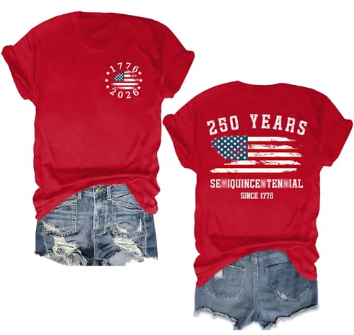 Image of Ithalt Women 4th of July Shirt Fourth of July Shirts USA Sequin Tshirt American Patriotic T-Shirt Stripes Tee Tops