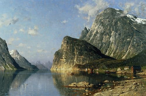 Affiche graffiti Fjord de la Sogne Adelsteen Normann impression toile décoration 60x90