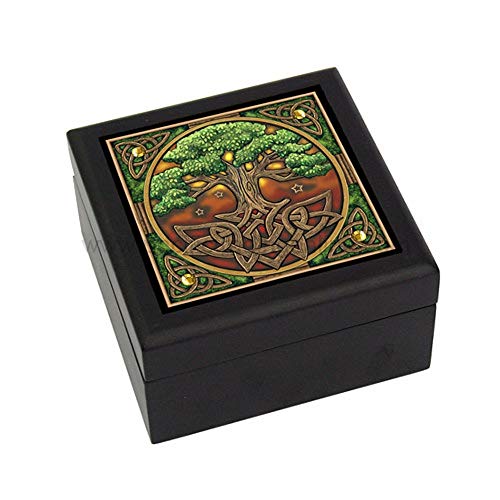 The Celtic Tree of Life El Árbol De La Vida Art Tile Box