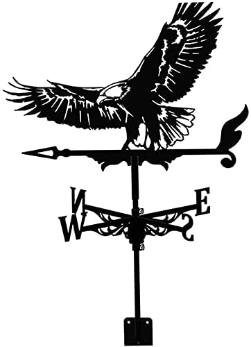 Yunqin Metal Weather Vane Wind Direction Measuring Instrument Roof Installation Weather Vane Farm Scene Garden Art Deco Accessories thumb #4