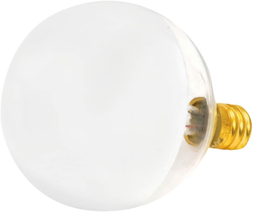 Bulbrite 25G16HM Half Chrome 25W Globe Shape Bulb