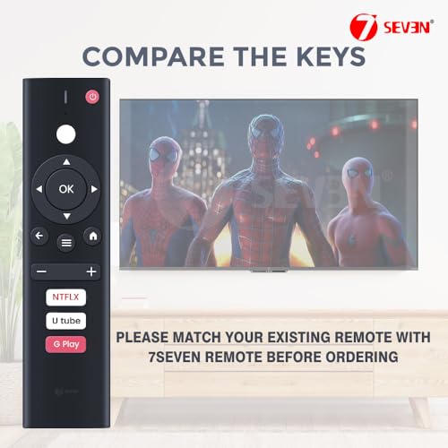 7SEVEN® Compatible with Infinix X3 Smart Led Tv Remote Original Model of Replica Without Voice Command Suitable LED OLED FHD Smart Android Television Ensure That Existing Genuine Remote Match Exactly 5 41RppnIJENL