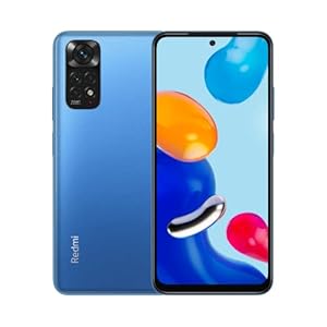 Xiaomi Redmi Note 11 Smartphone 6.43″ FHD + DotDisplay, 90Hz FHD+ AMOLED DotDisplay, 50MP Al Quad Camera, 5000mAh (typ) Battery, Dual-SIM 4G 64GB Twilight Blue [Version Globale]