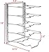 Simple Houseware 5 Adjustable Pot and Pan Organizer Rack, Chrome